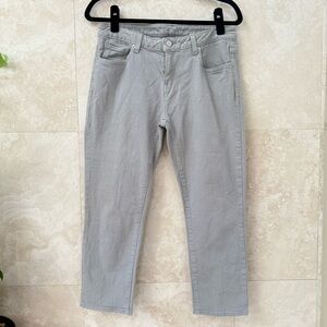 Michael Kors Light Gray Capri Jeans Size 4 Mid Rise Cropped Denim